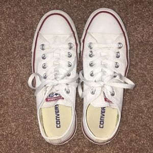 White Converse Low-Tops